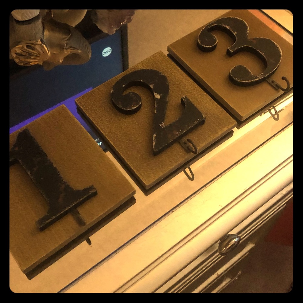 Modern Farmhouse Number Wall Hangers